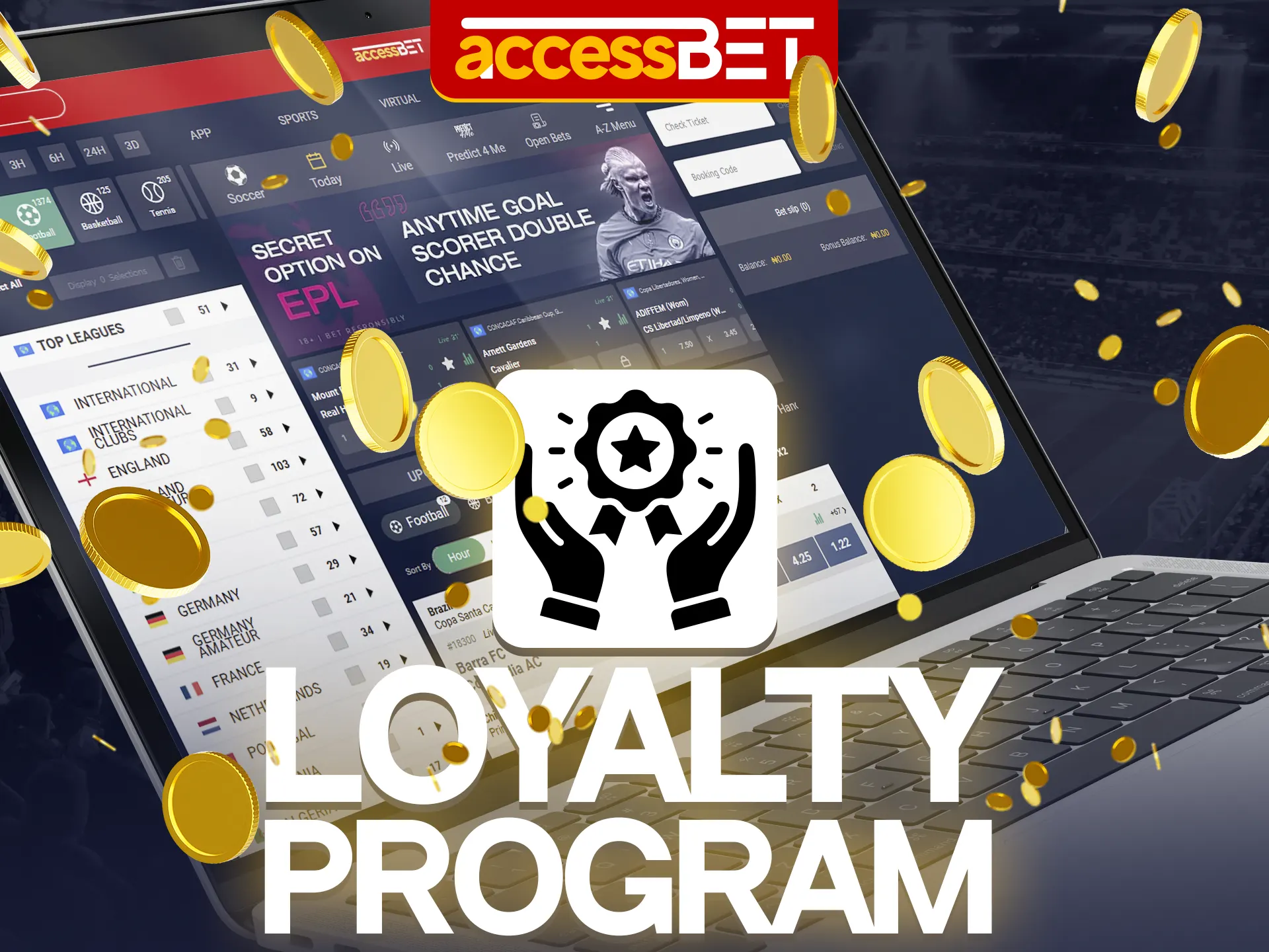 Playing casino games is safe for Nigerians and has special loyalty program on Accessbet.