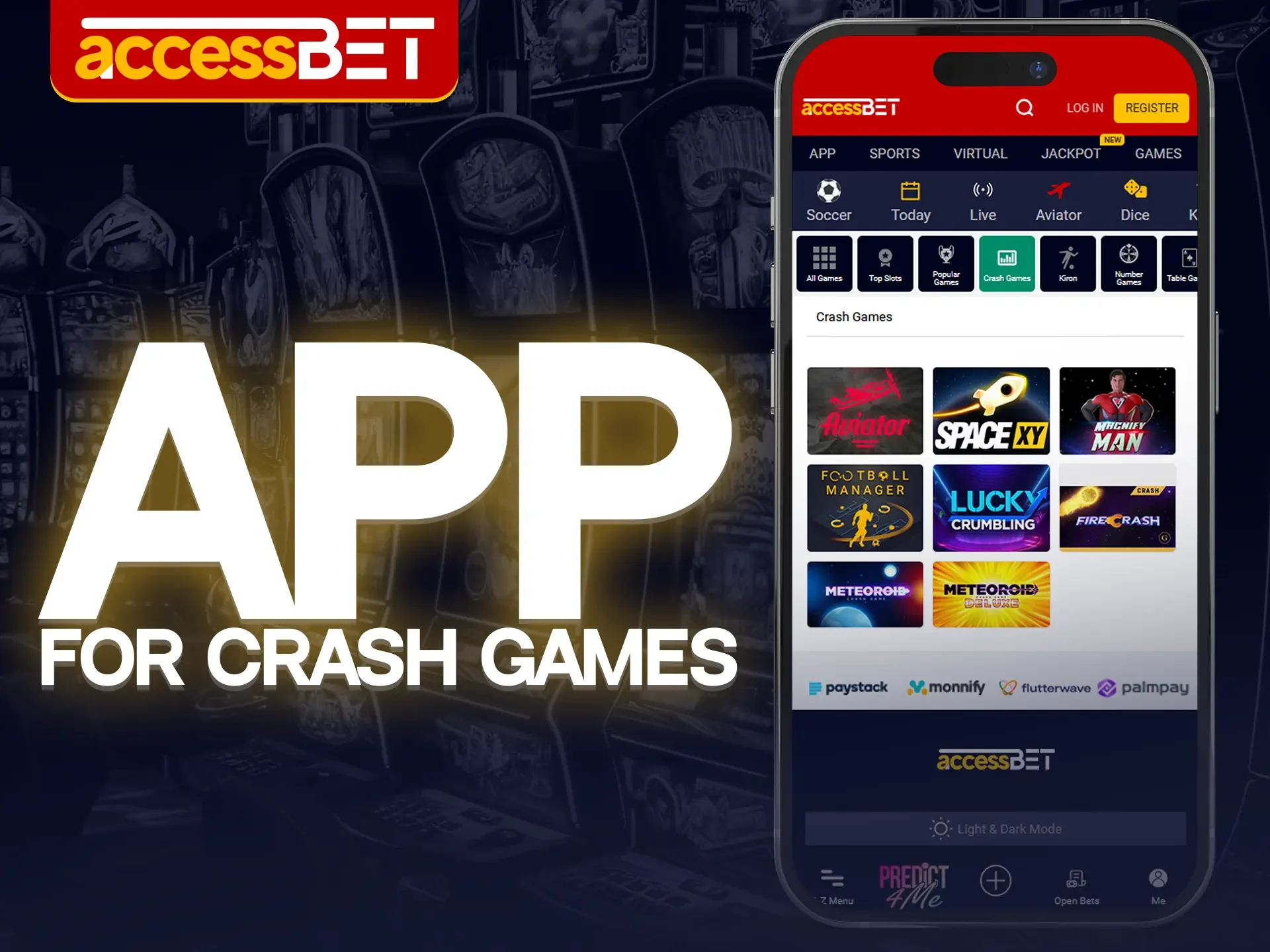 You can enjoy crash games via the Accessbet mobile app.