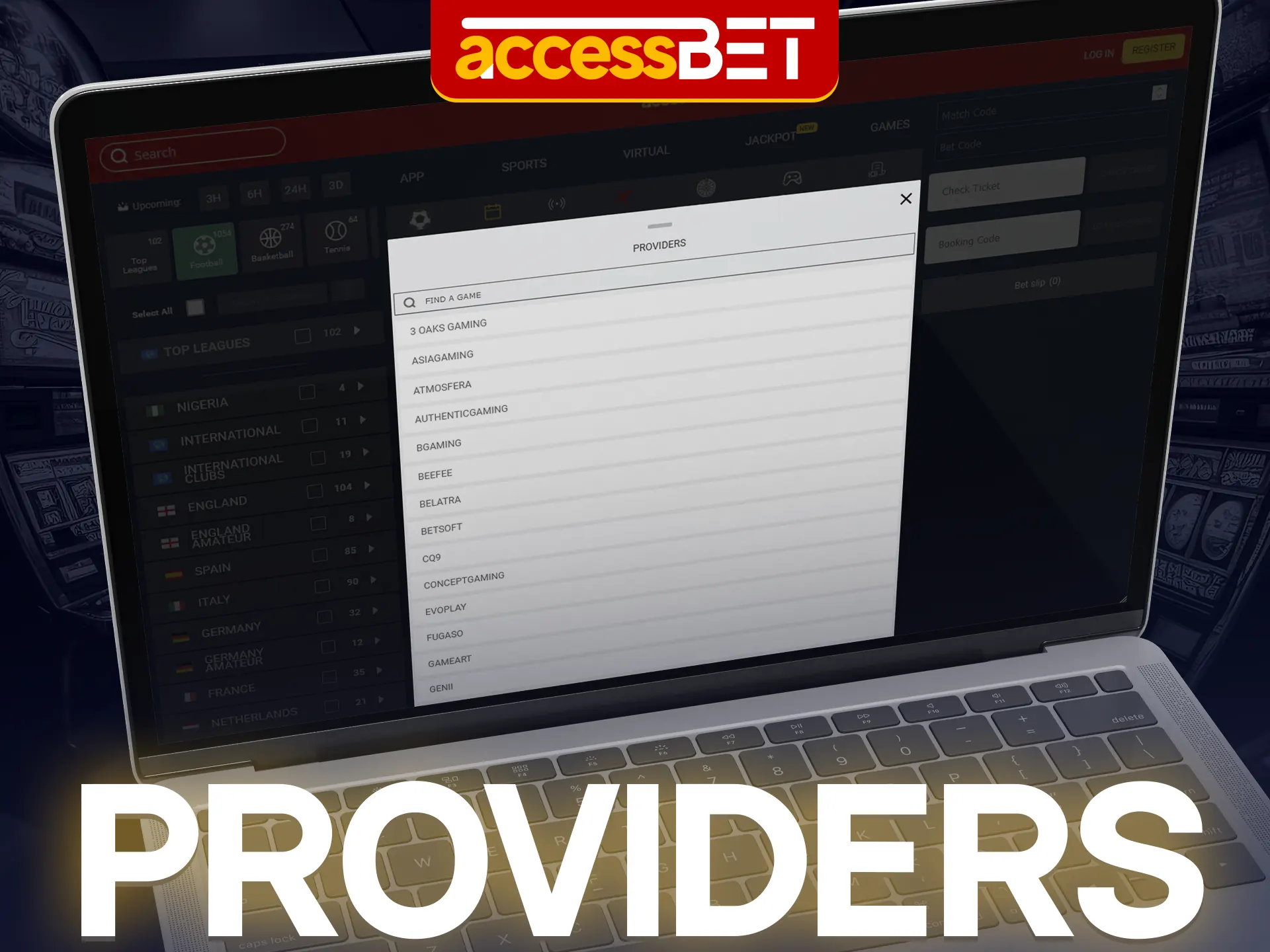 Find out which providers' crash games are available at Accessbet.