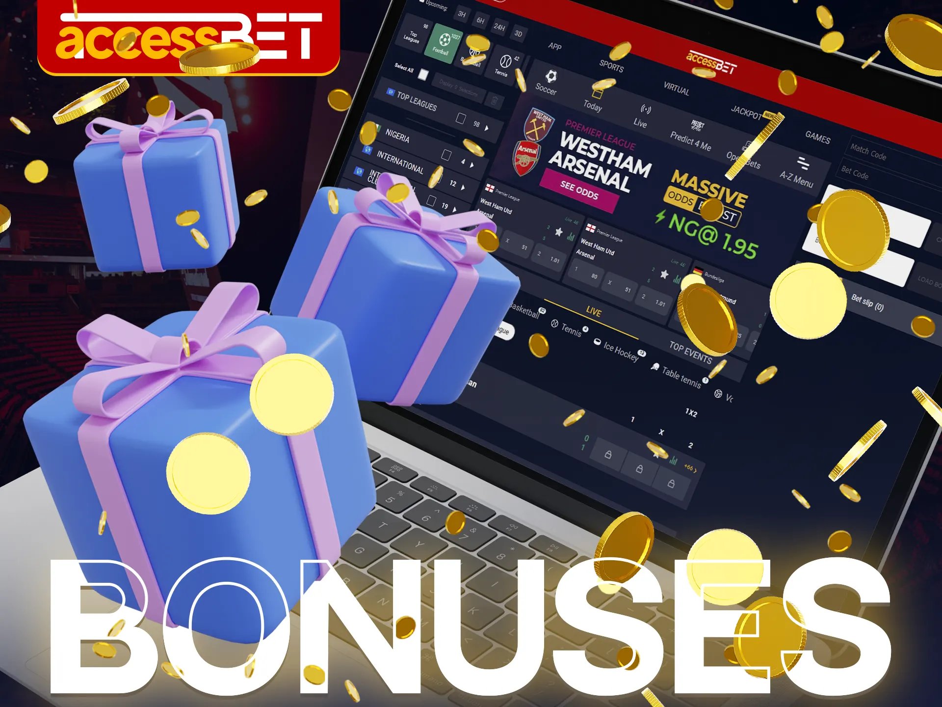 Every new user gets a nice first deposit bonus from Accessbet.