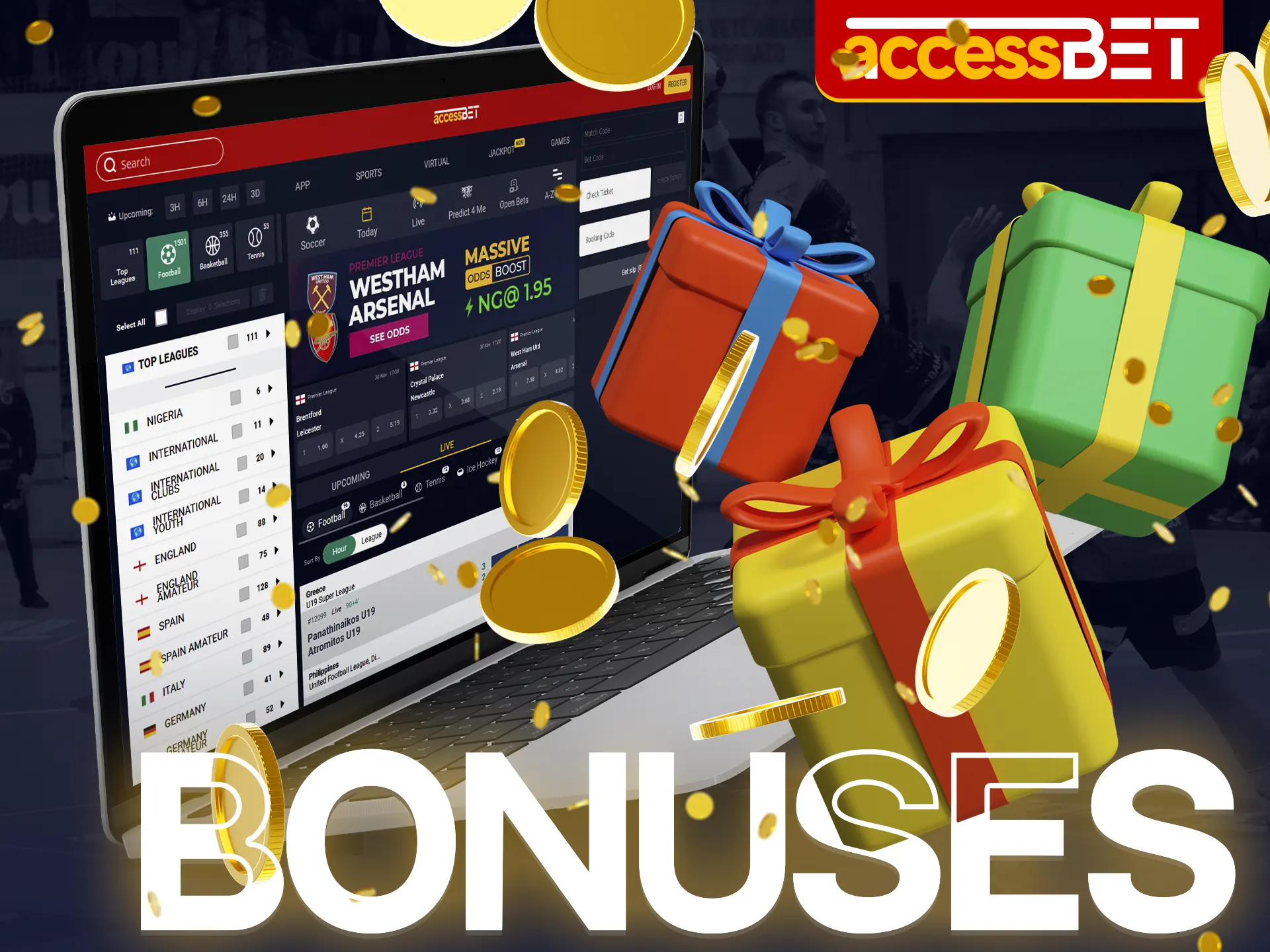 Take advantage of the Accessbet bonus.