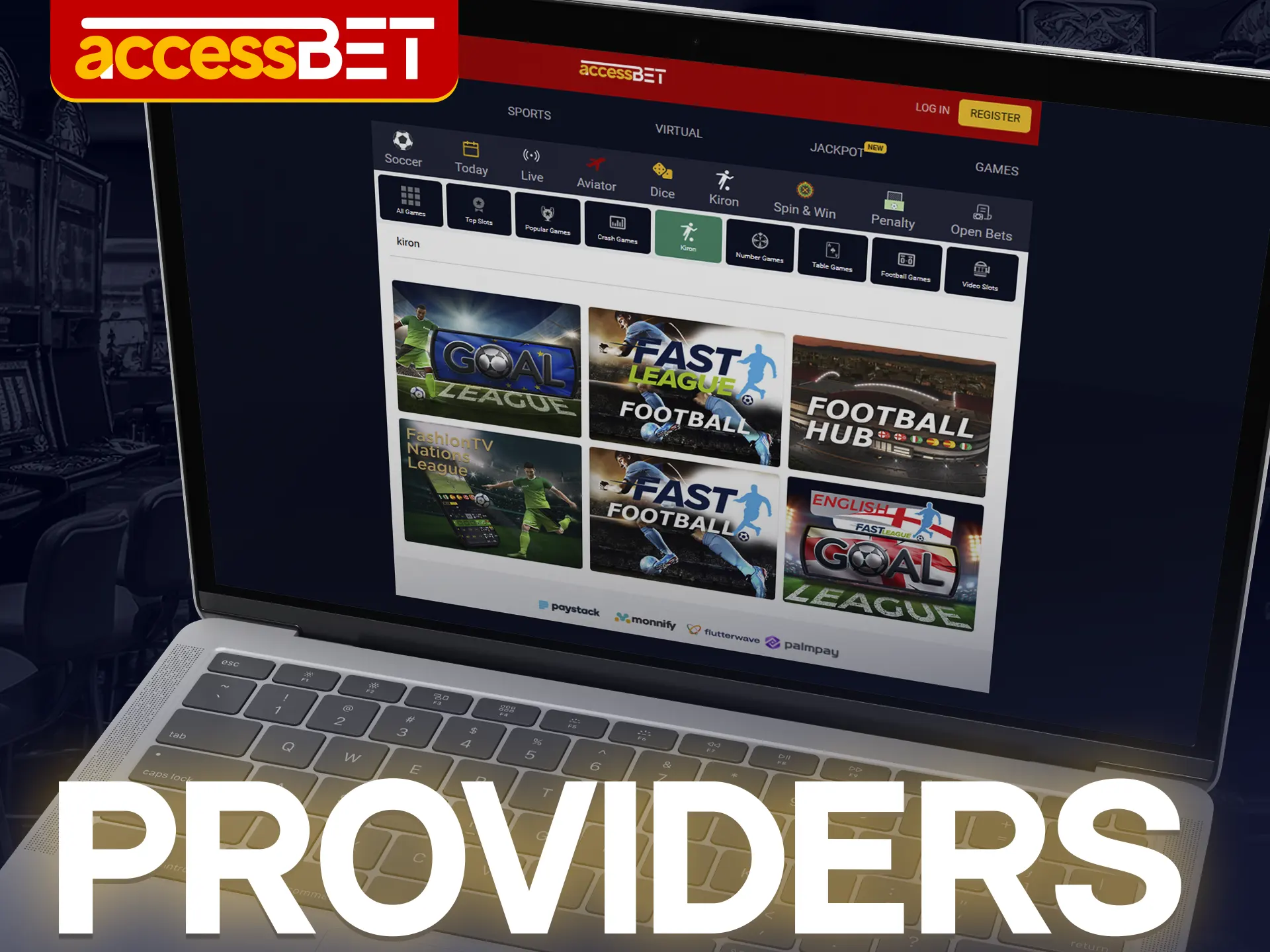 At Accessbet you will only find games from legit Kiron providers.