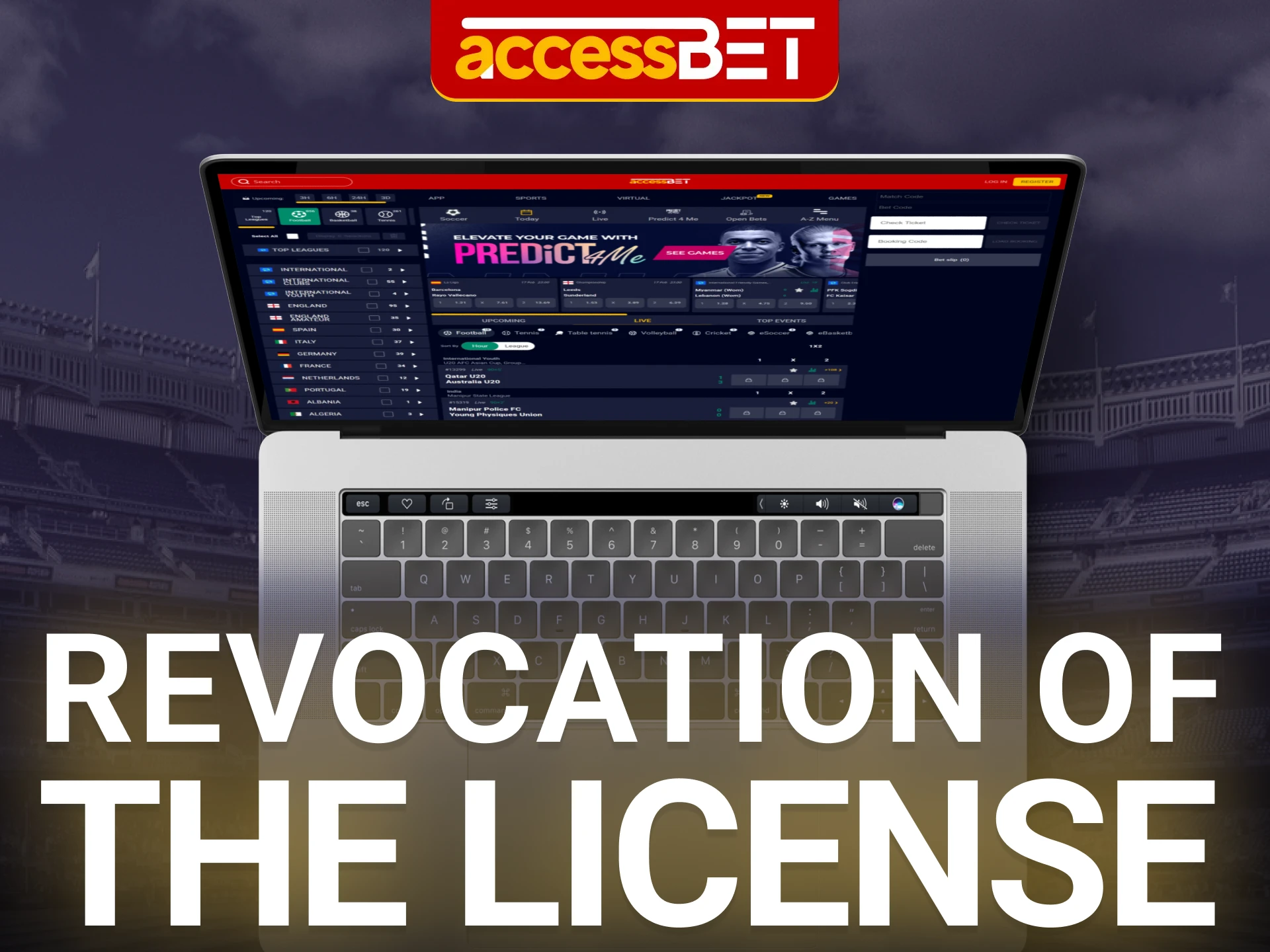 AccessBet is committed to maintaining its license and avoiding revocation.