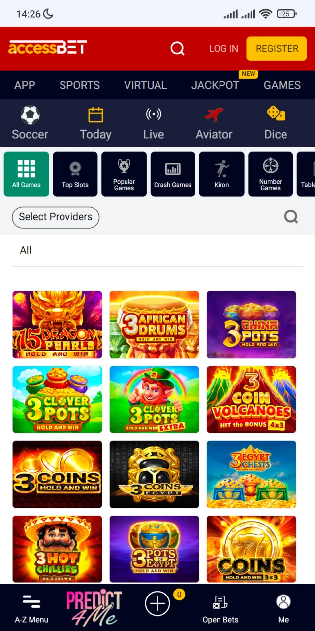 Play casino and win big with the Accessbet app.