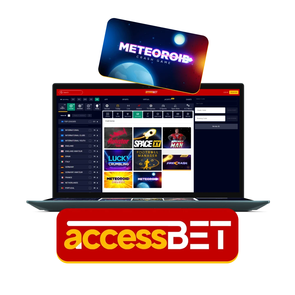 Play Meteoroid Crash on the Accessbet website.