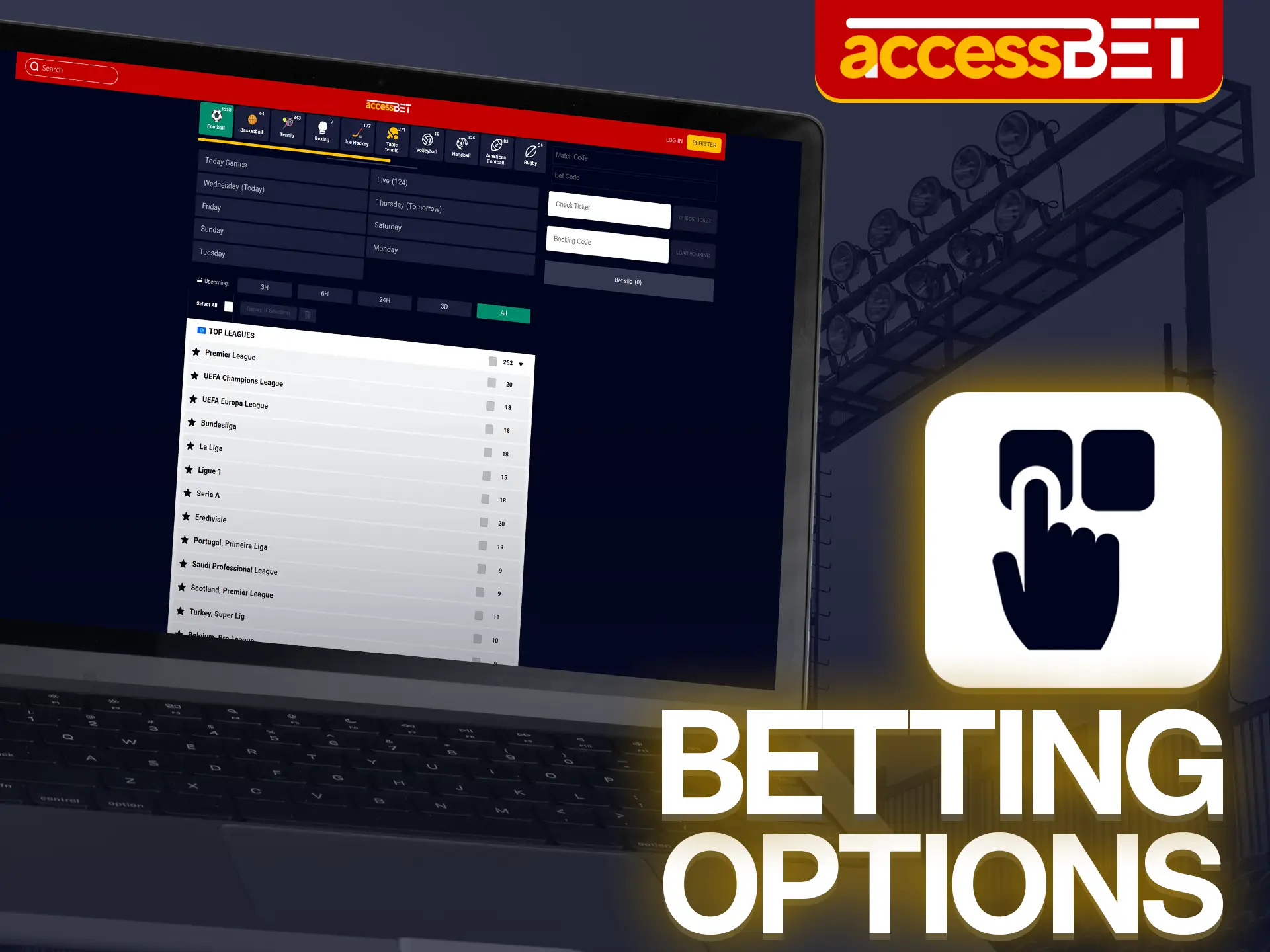 Accessbet offers various bet types for different player preferences.