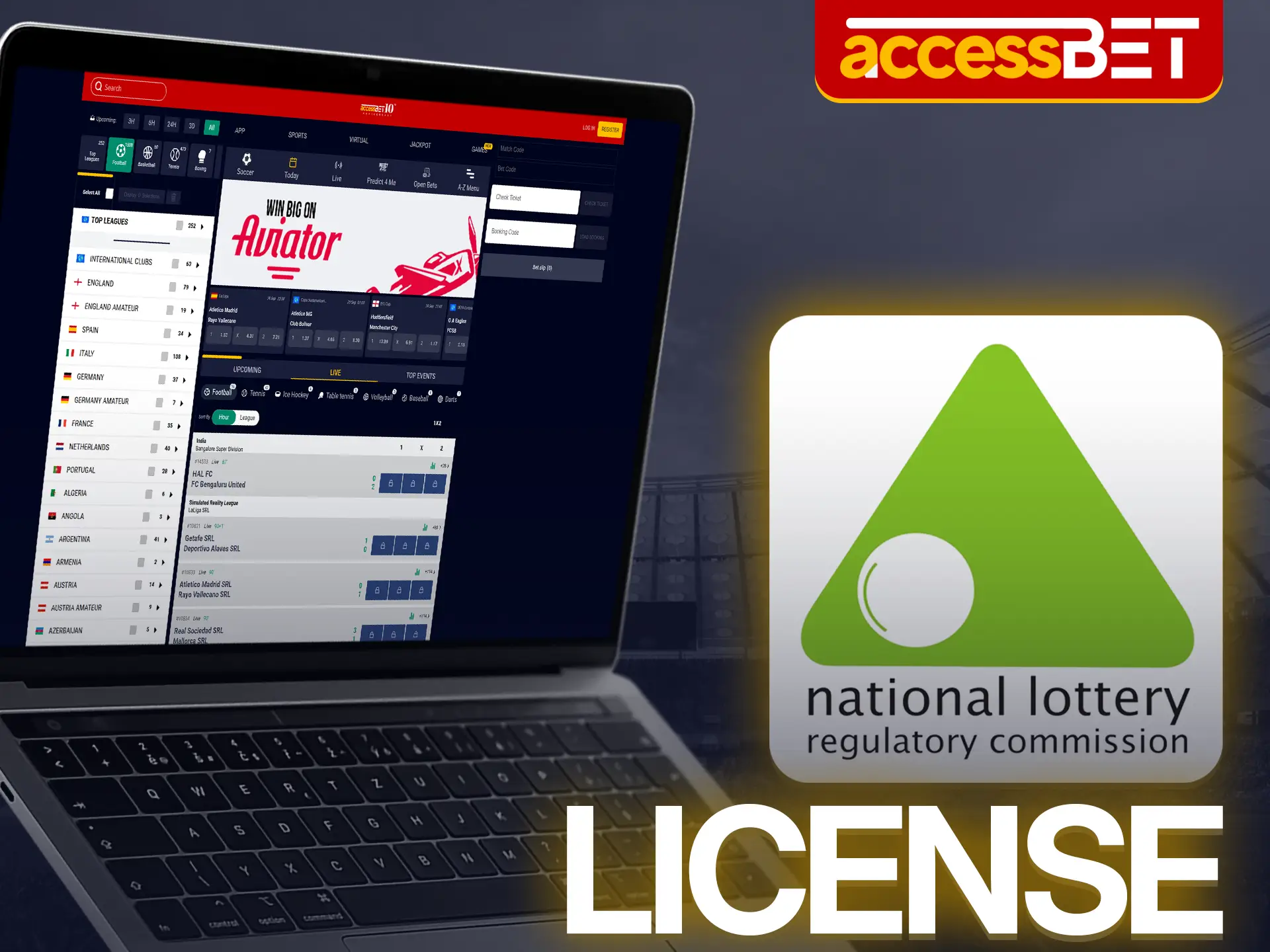 Accessbet is a licensed platform that ensures safety, fairness and responsible gaming.