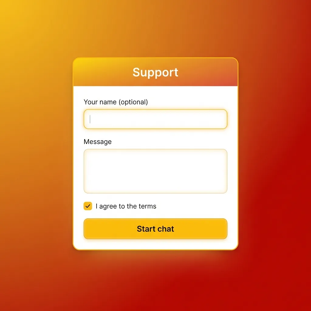 Access Bet desktop support options including live chat, email, phone, WhatsApp, and social media contact methods