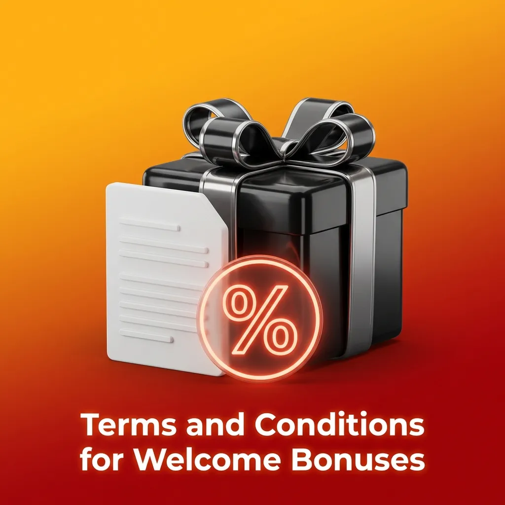 Welcome bonus terms showing new player eligibility, deposit requirements, wagering rules, and time limits.