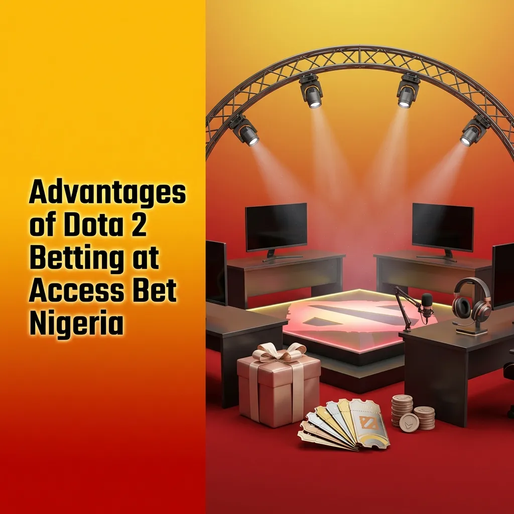 Nigerian betting platform interface showing Dota 2 esports wagering options with local payment methods and mobile app features