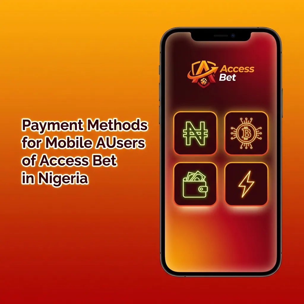 Nigerian payment options for Access Bet mobile app including Paystack, Monnify, Flutterwave, Palmpay, and cryptocurrency methods.