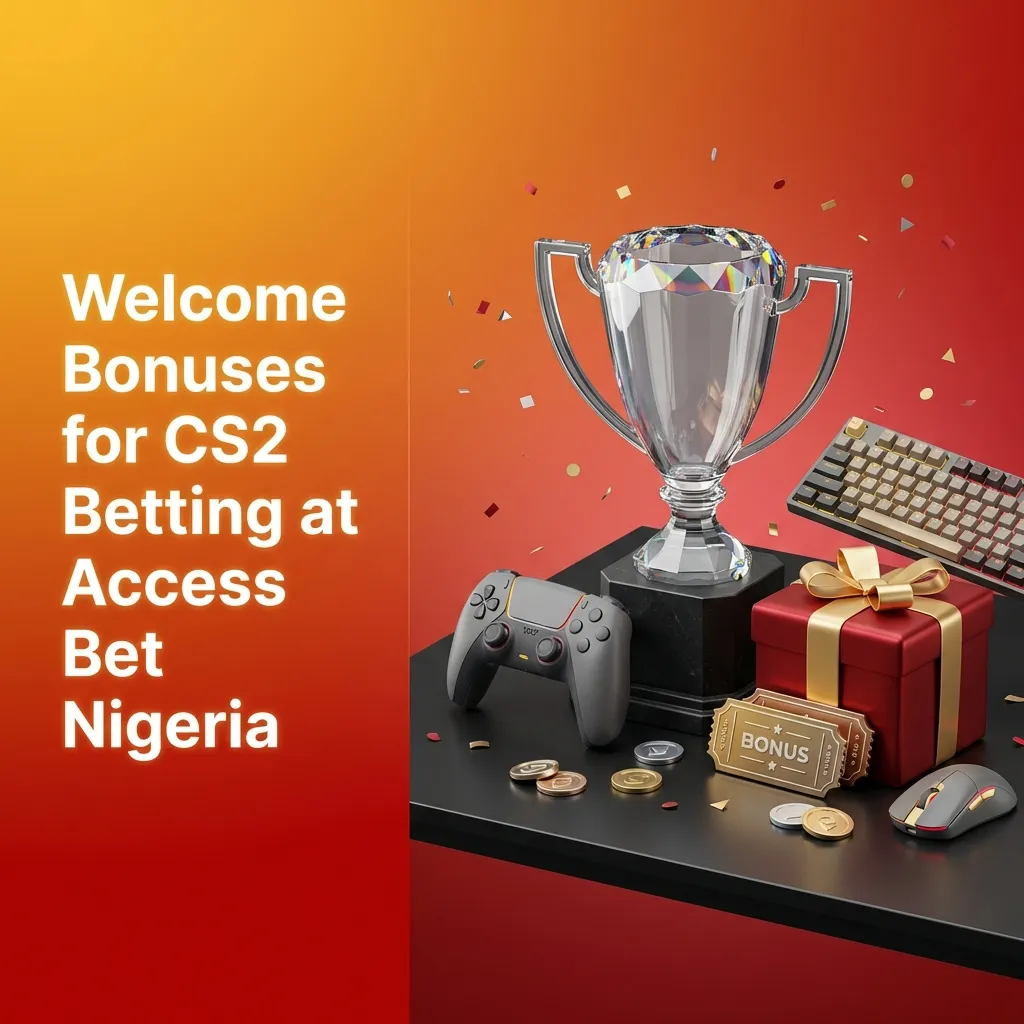 CS2 betting welcome bonus at Access Bet Nigeria offering 300% up to NGN 10,000 for new players on first deposit